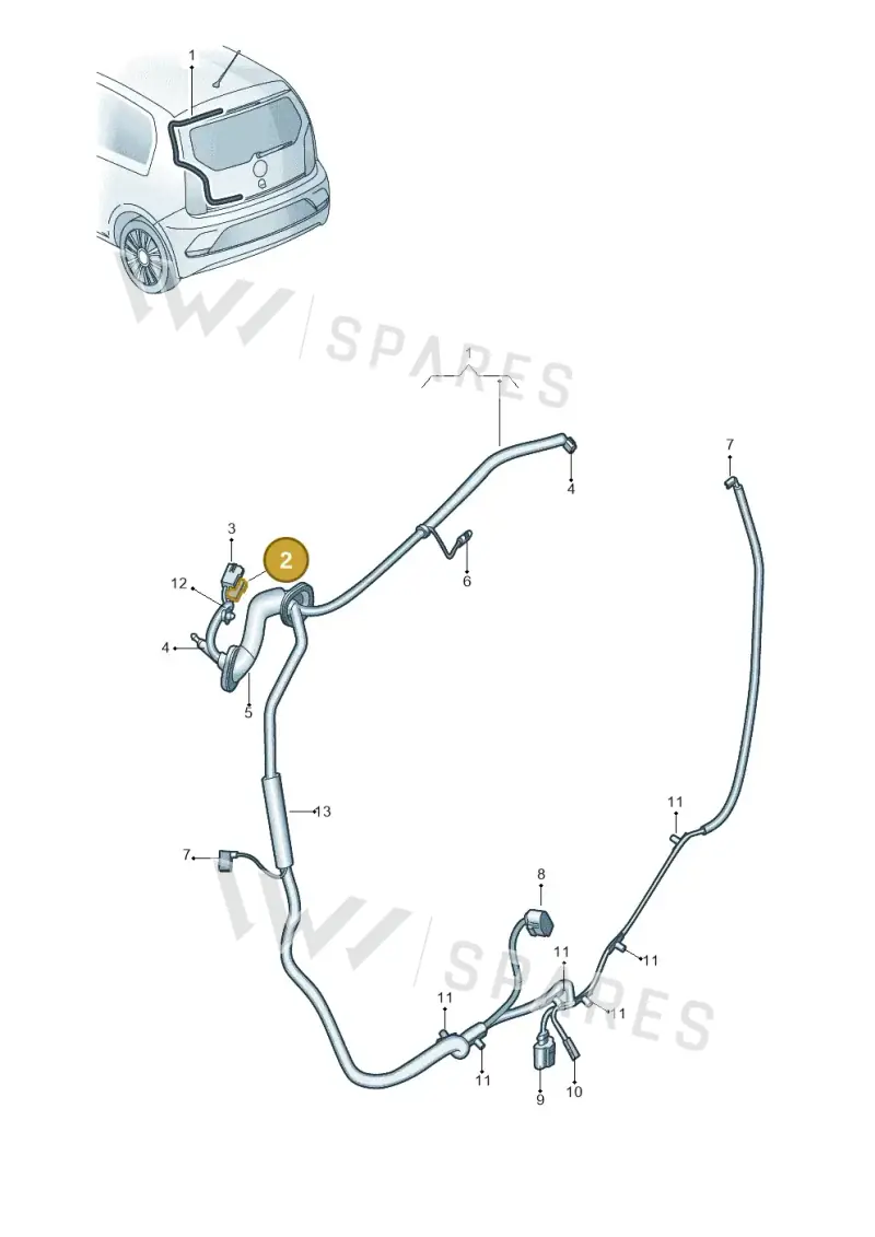 1J0973333 — SEAT Mii electric (2020-2021) diagram 892972081, position 2