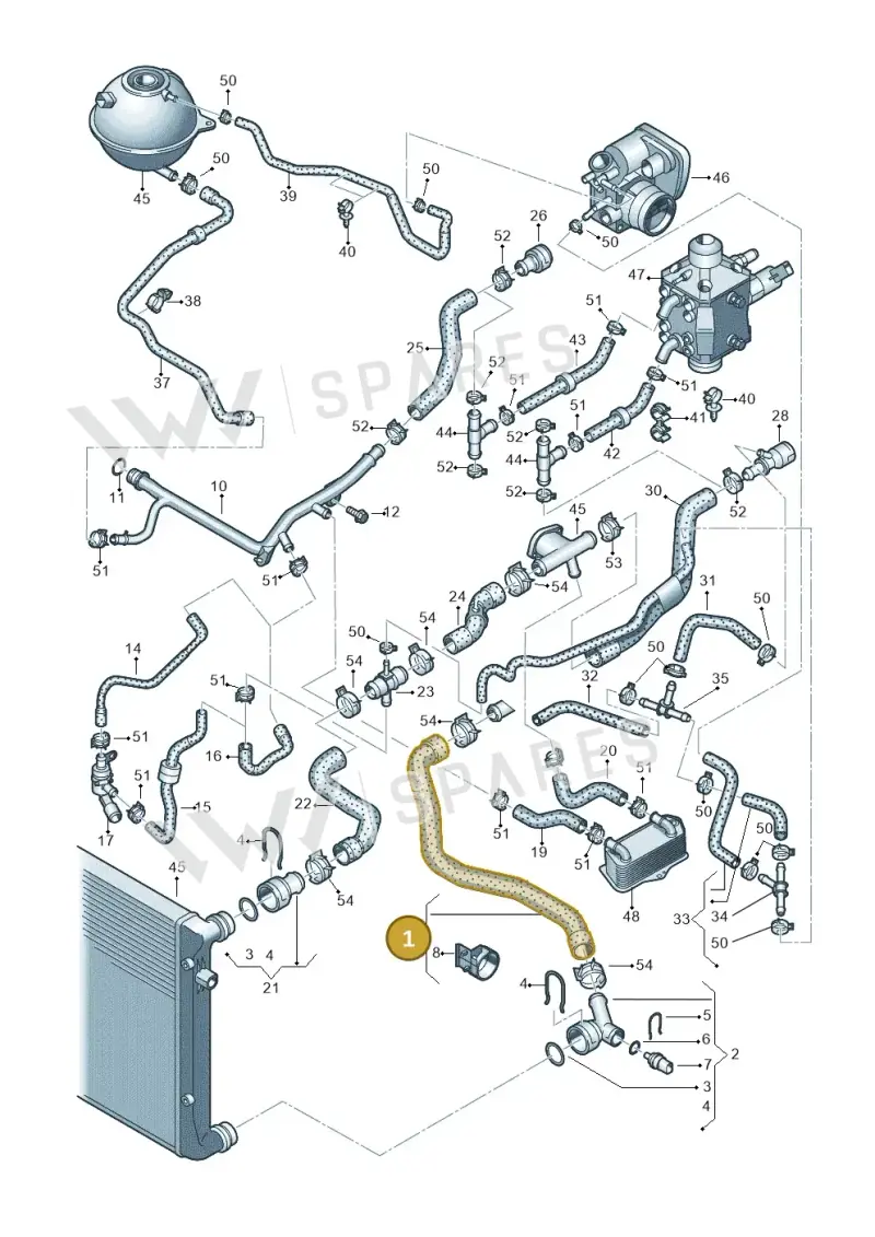 1K0121086AJ — SEAT Altea XL Reference (2013-2013) diagram 649121200, position 1