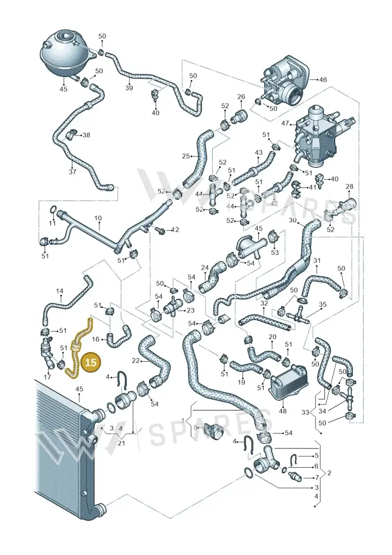 1K0122062C — SEAT Altea XL Reference (2013-2013) diagram 649121200, position 15