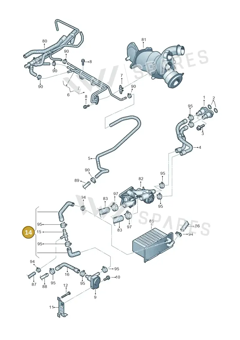 1K0122063P — SEAT Toledo Reference (2012-2015) diagram 672121170, position 14