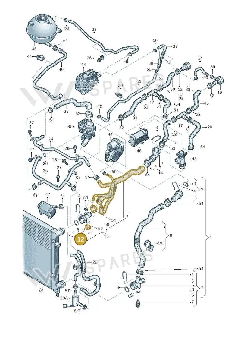 1K0122291A — SEAT ALTEA                  07> (2006-) diagram 420121250, position 12