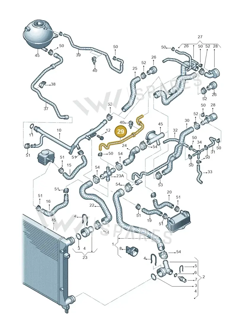 1K0122447EB — SEAT ALTEA (2004-2006) diagram 420121180, position 29