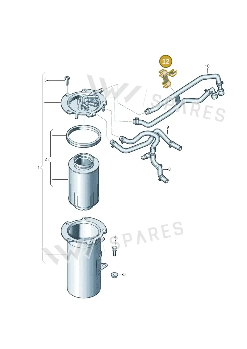1K0133687E — SEAT Altea XL Reference (2013-2013) diagram 649127200, position 12