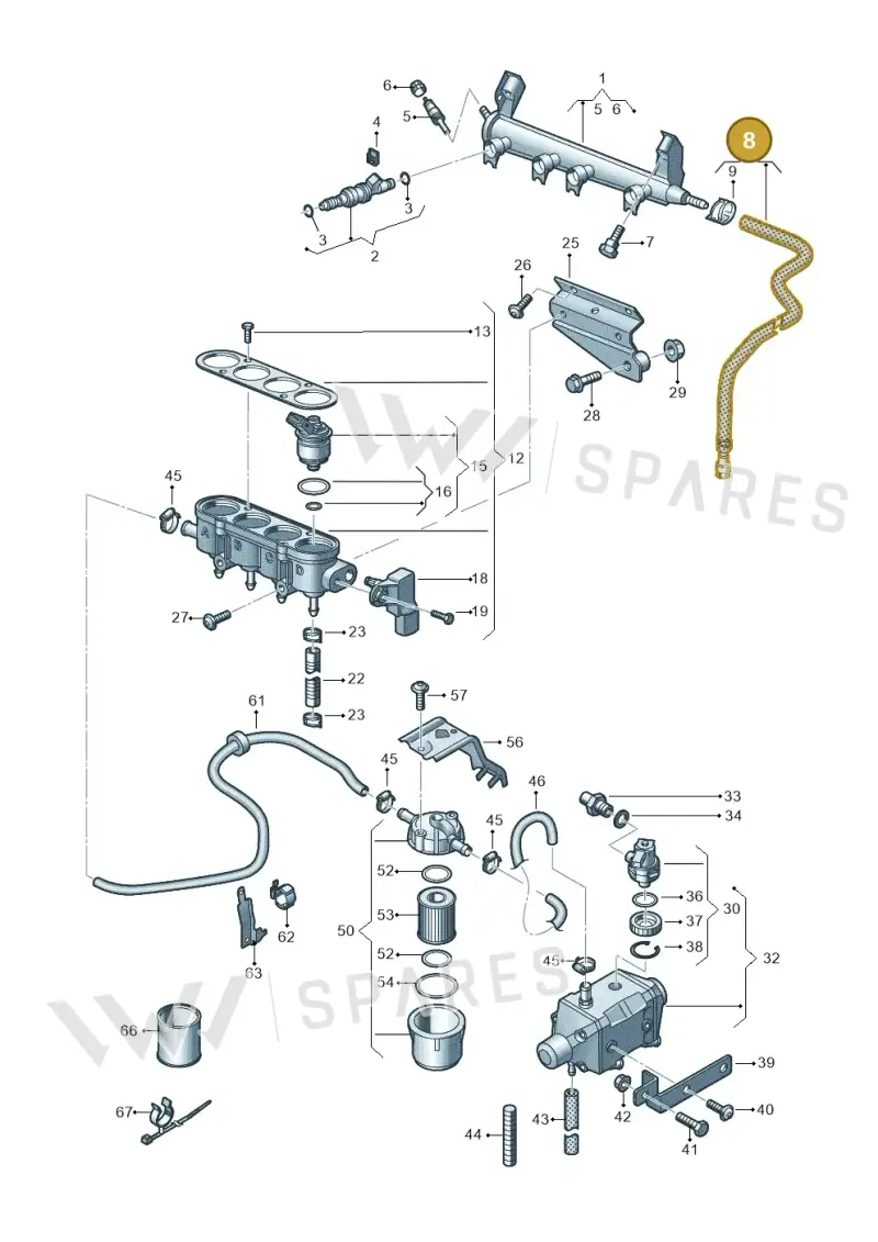 1K0133986AJ — SEAT Altea XL Reference (2013-2013) diagram 649133440, position 8