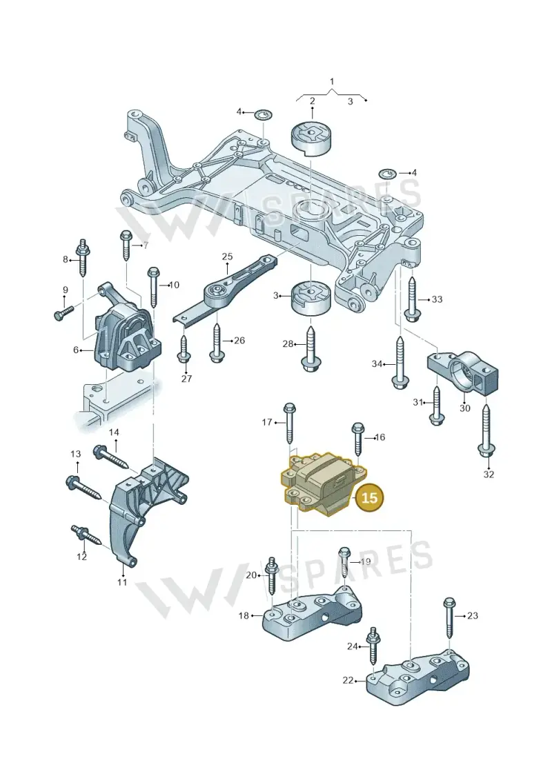 1K0199555Q — SEAT Alhambra Stylance (2015-2022) diagram 689199300, position 15