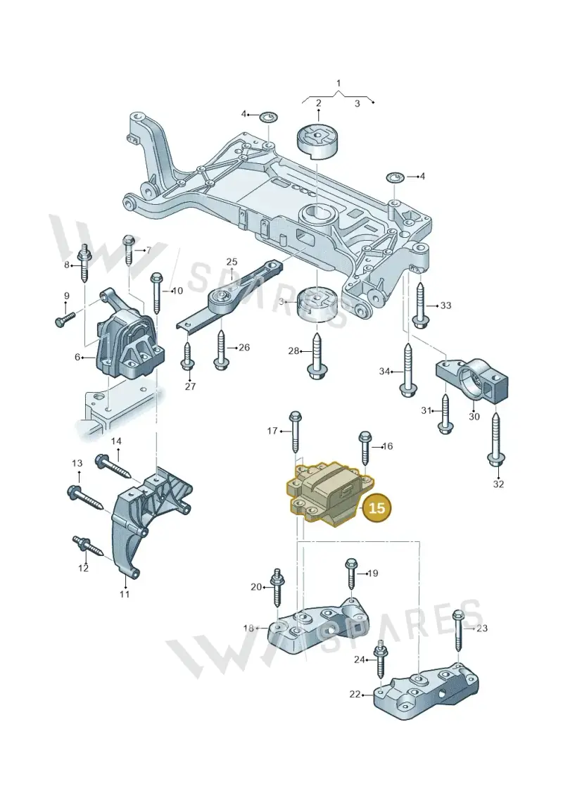 1K0199555T — SEAT Alhambra Stylance (2015-2022) diagram 689199300, position 15