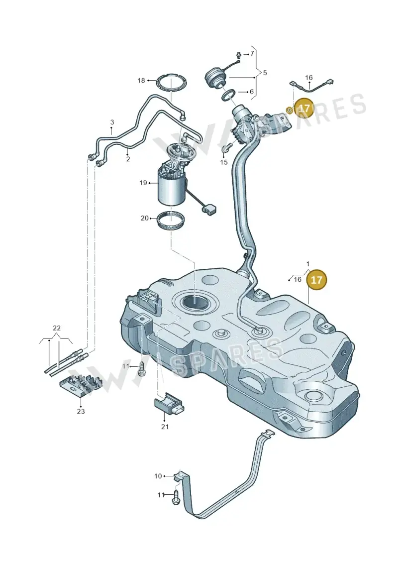 1K0201048 — SEAT Arona FR (2017-) diagram 837201600, position 17