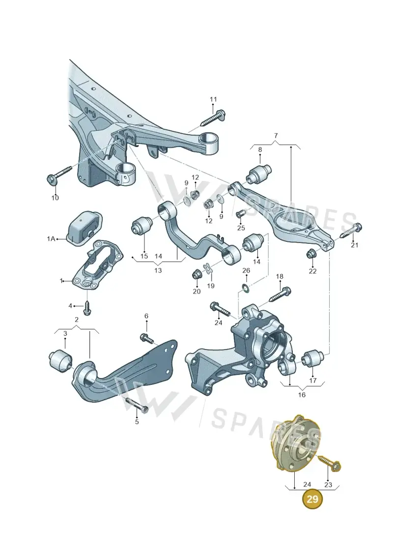 1K0407621F — SEAT Alhambra Stylance (2015-2022) diagram 460505300, position 29