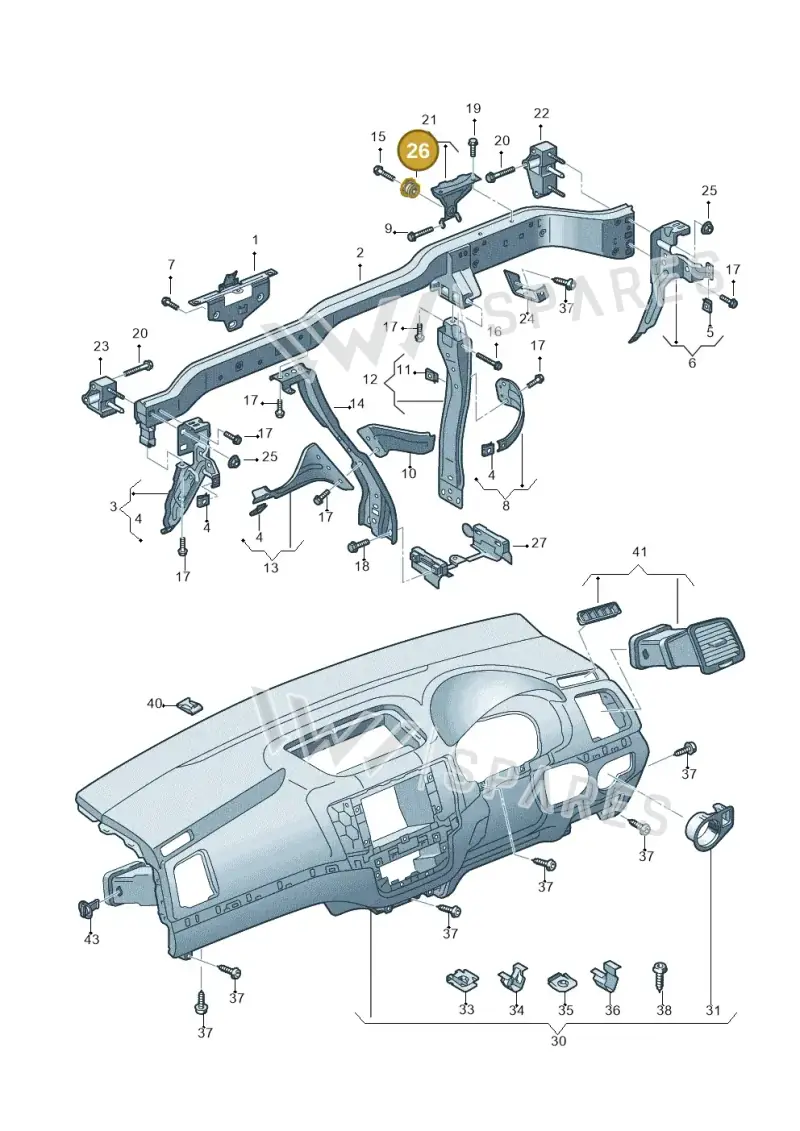 1K0419645 — SEAT Alhambra Stylance (2015-2022) diagram 689857050, position 26