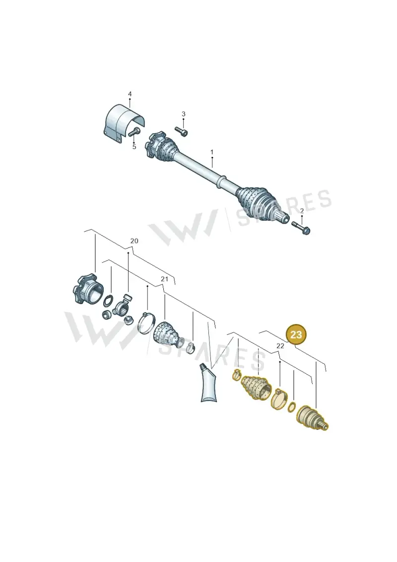 1K0498099MX — SEAT Ateca Style (2016-) diagram 890407200, position 23