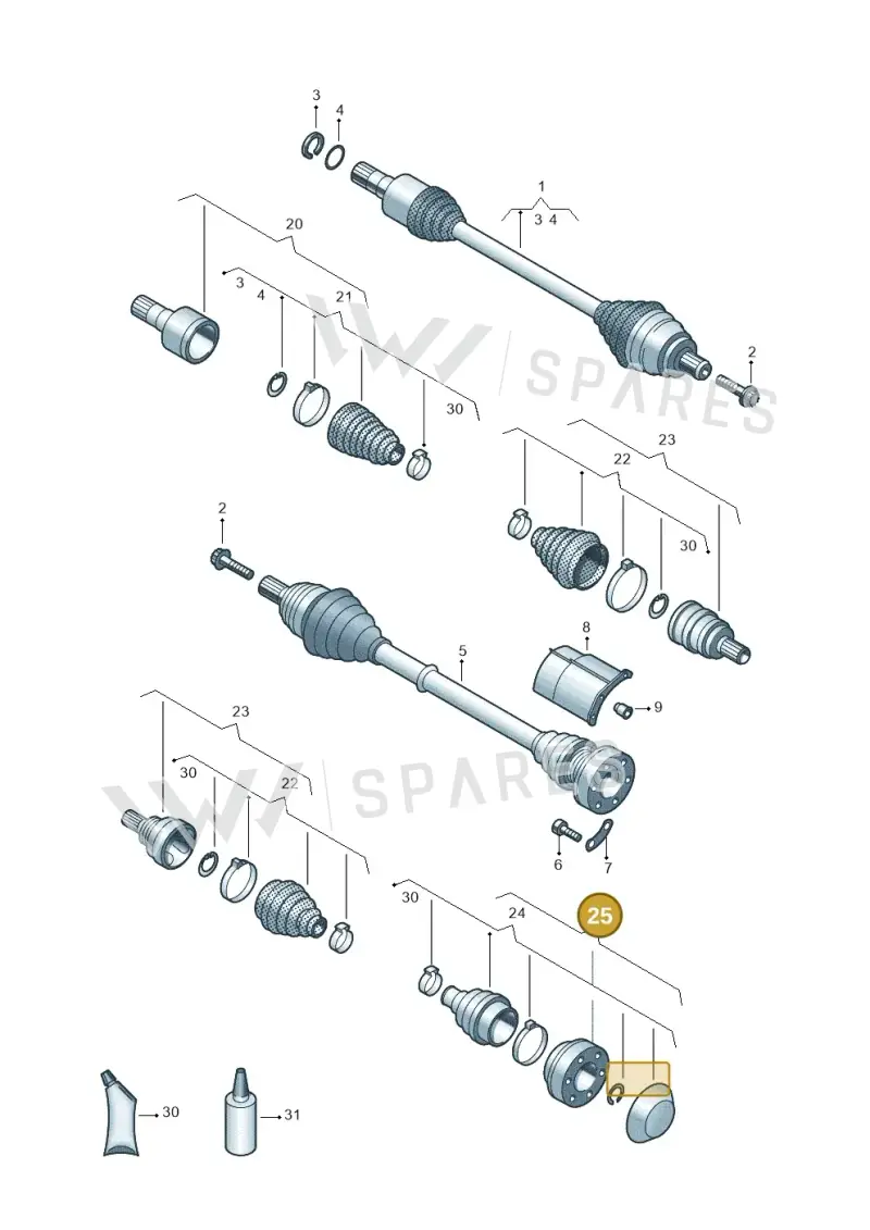 1K0498103NX — SEAT Tarraco FR (2018-2024) diagram 827407350, position 25