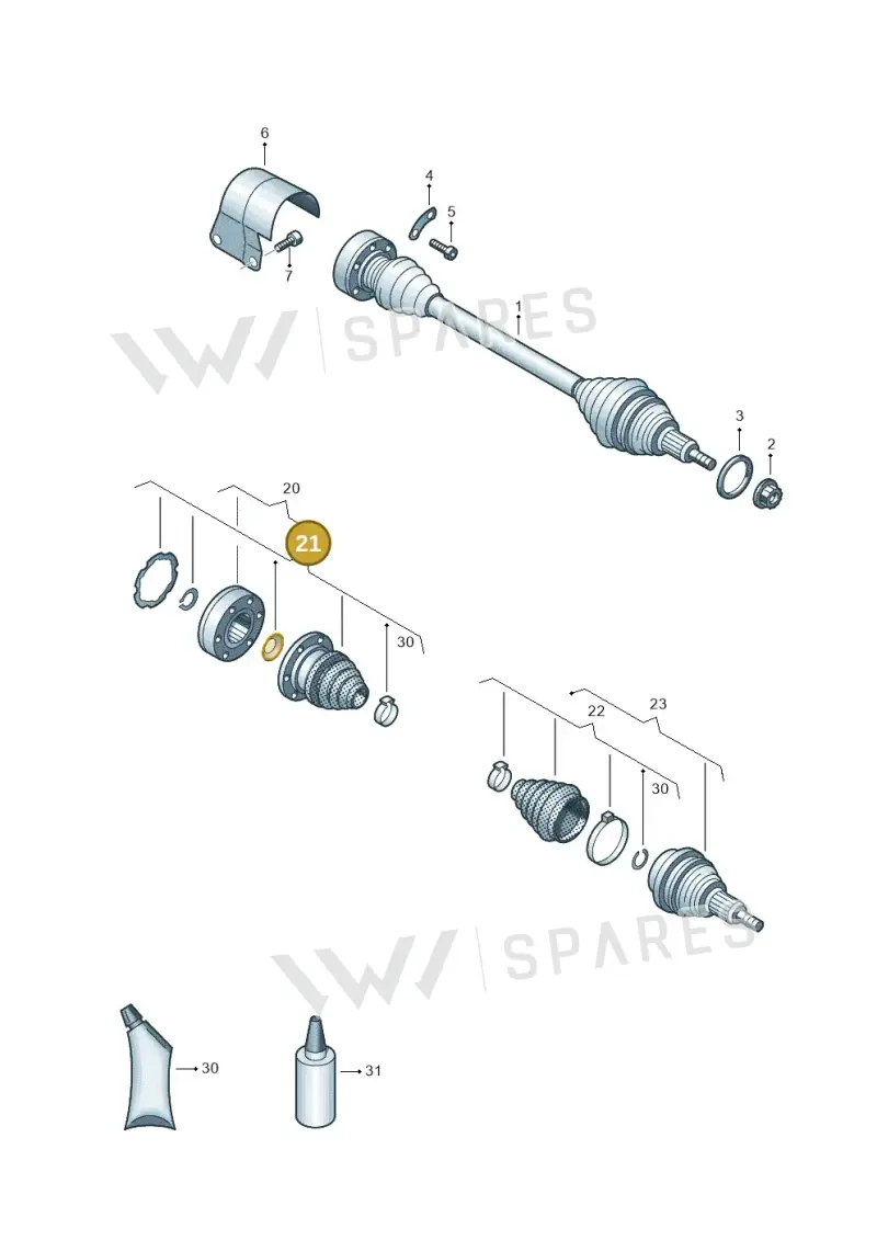 1K0498201 — SEAT Arona FR (2017-) diagram 837407320, position 21