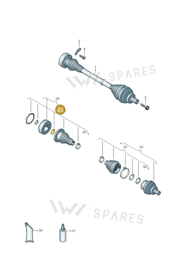 1K0498201 — SEAT Tarraco FR (2018-2024) diagram 884501100, position 21