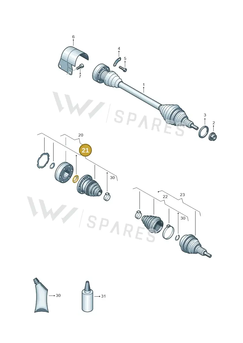 1K0498201A — SEAT Arona FR (2017-) diagram 837407320, position 21