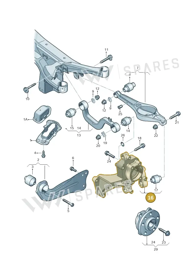1K0505434 — SEAT Altea XL Reference (2013-2013) diagram 460505300, position 16