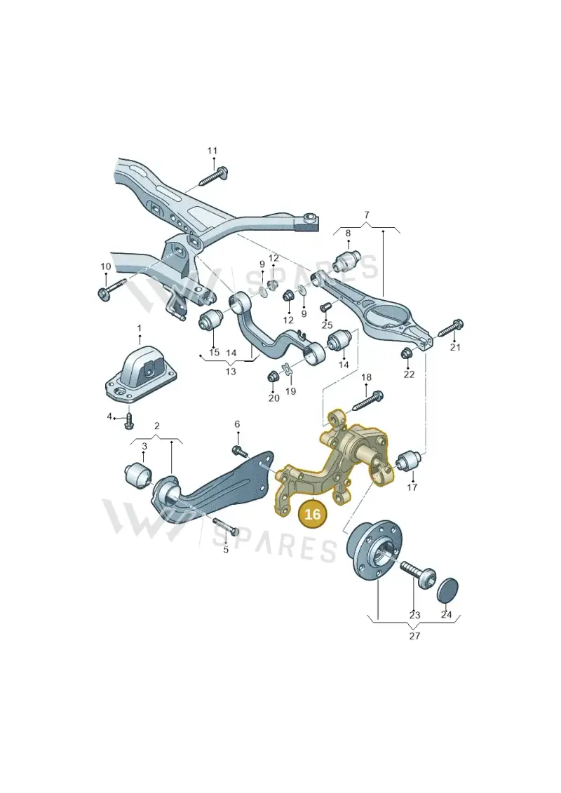 1K0505435AB — SEAT Altea XL Reference (2010-2013) diagram 409505050, position 16