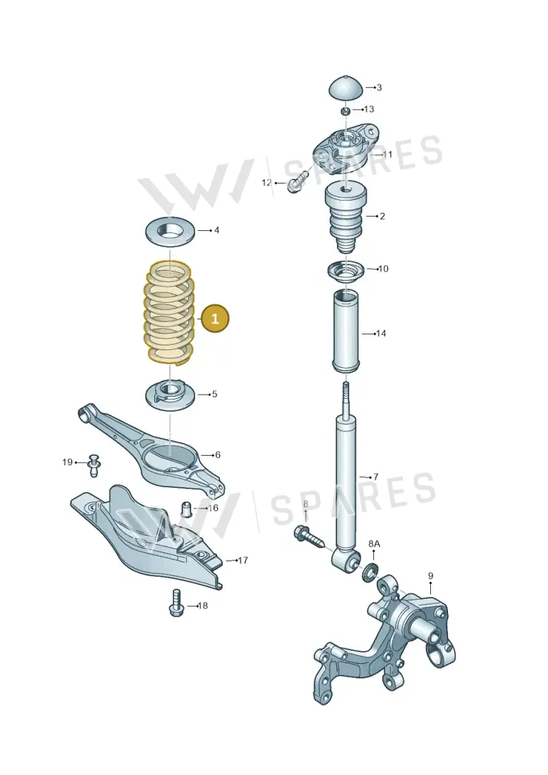 1K0511115BE — SEAT ALTEA                  07> (2006-) diagram 409511000, position 1