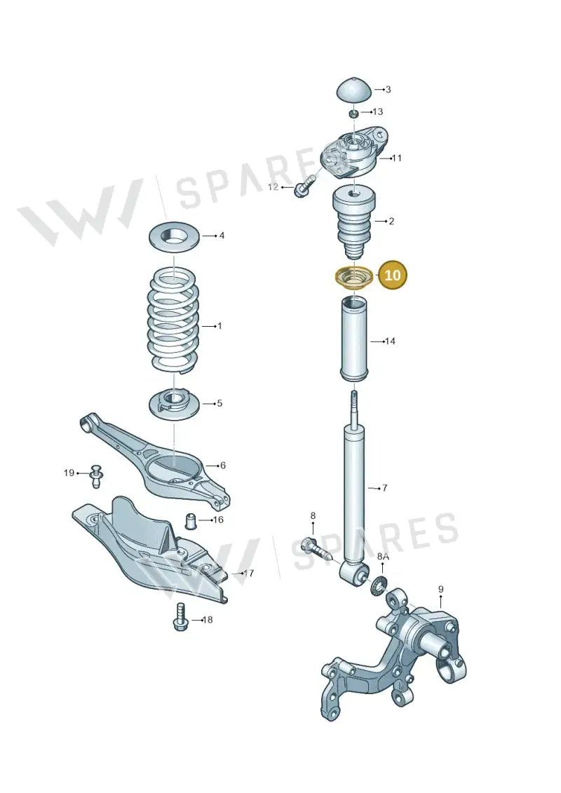 1K0513167 — SEAT ALTEA                  07> (2006-) diagram 409511000, position 10