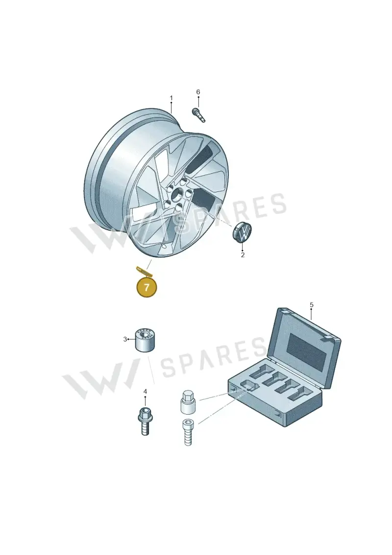1K0601179E — SEAT EBoost CUPRA (2021-) diagram 10a601045, position 7