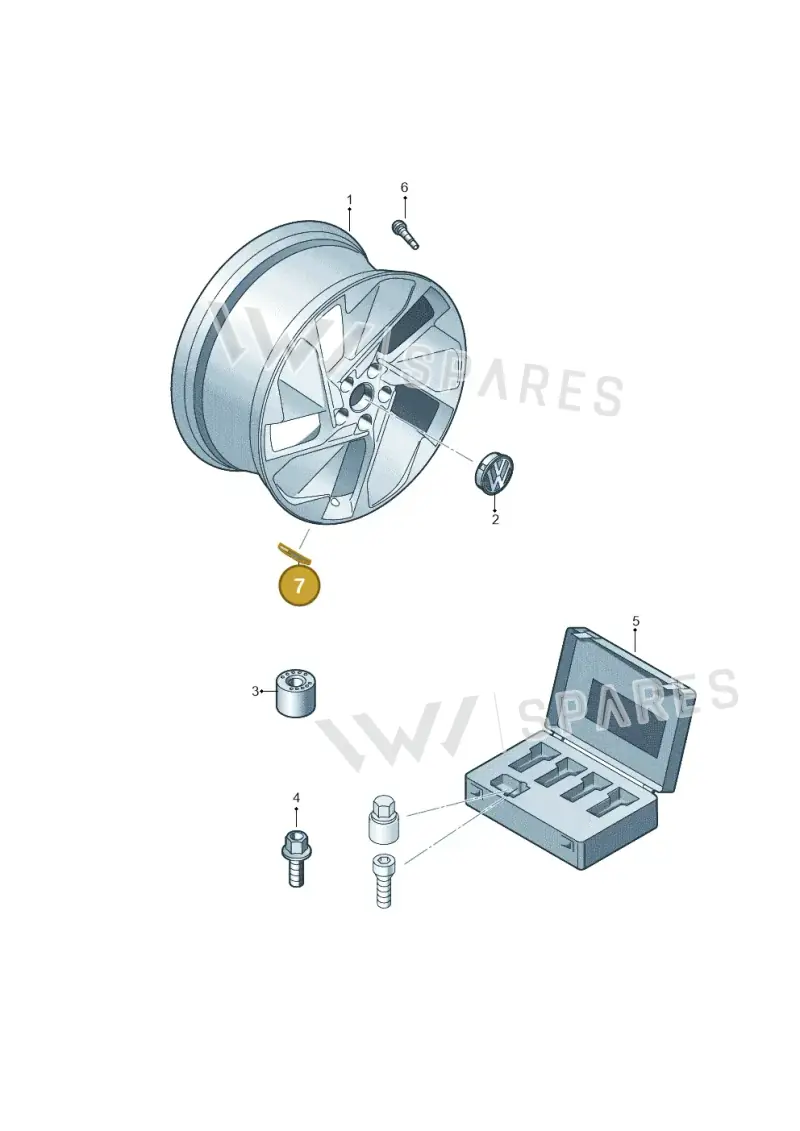 1K0601186E — SEAT EBoost CUPRA (2021-) diagram 10a601045, position 7