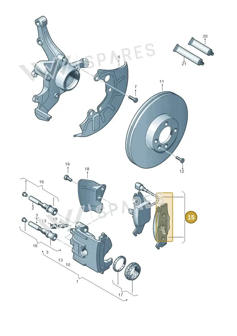 1K0698151A — SEAT LEON                   06> (2005-) diagram 253615160, position 15