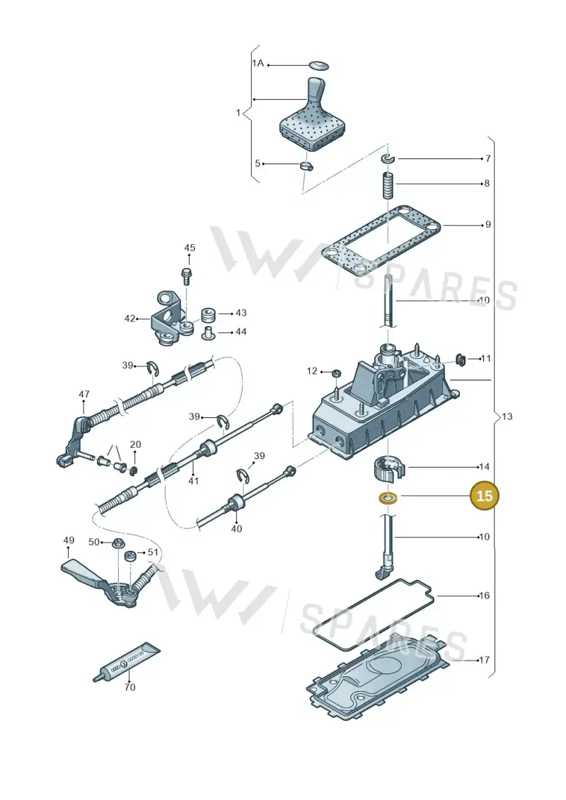 1K0711901 — SEAT Ibiza Stylance (2015-) diagram 672711300, position 15