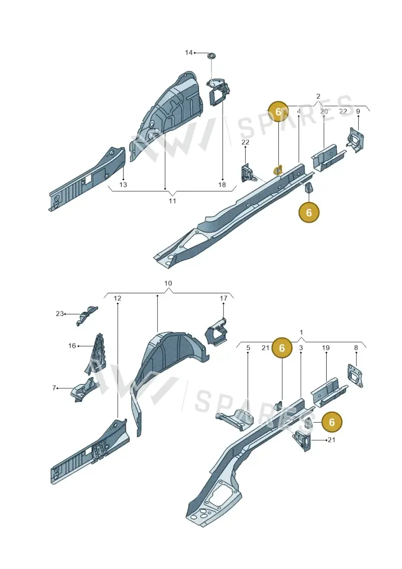 1K0803545A — SEAT Altea XL Reference (2013-2013) diagram 498803200, position 6