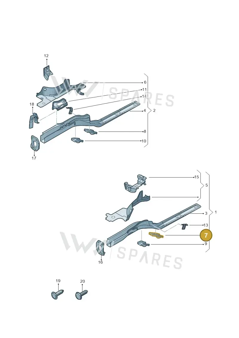1K0804055A — SEAT Altea XL Reference (2013-2013) diagram 412803000, position 7