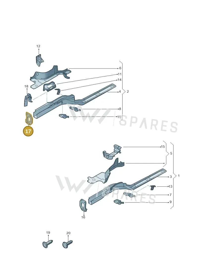 1K0804182B — SEAT Altea XL Reference (2013-2013) diagram 412803000, position 17