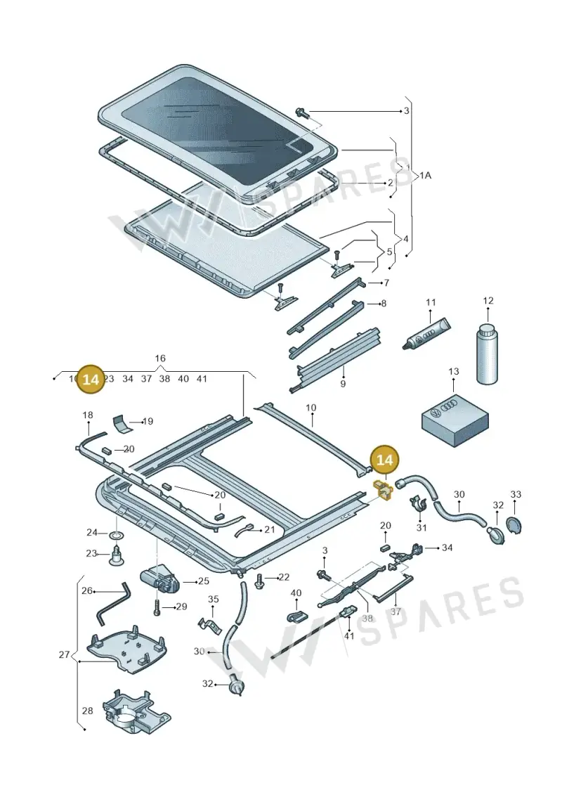 1K0898200 — SEAT Altea XL Reference (2013-2013) diagram 203877000, position 14