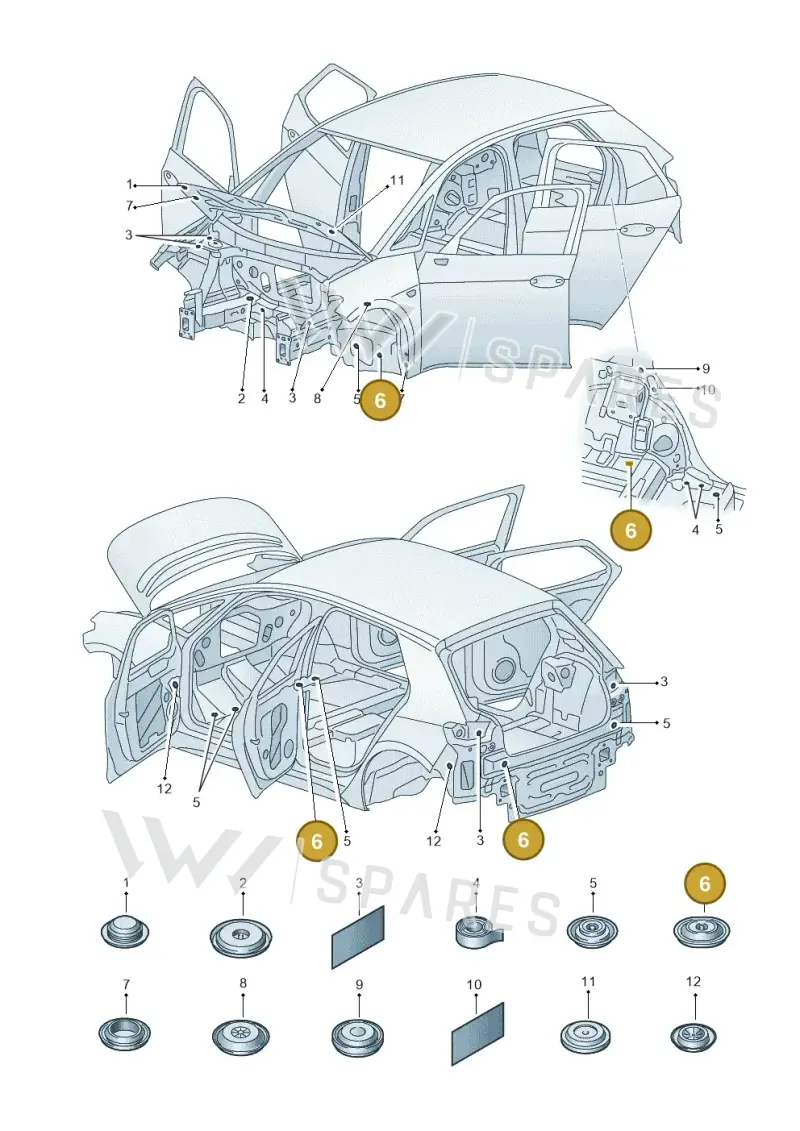 1K0899184 — SEAT EBoost CUPRA (2021-) diagram 10a803035, position 6