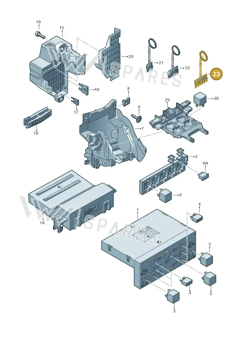 1K0937524E — SEAT Leon Stylance (2010-2012) diagram 420937000, position 23