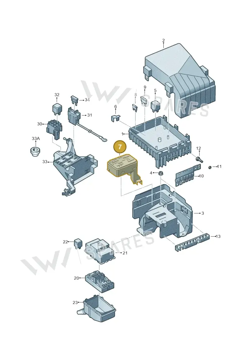 1K0937700B — SEAT Alhambra Stylance (2015-2022) diagram 863937000, position 7