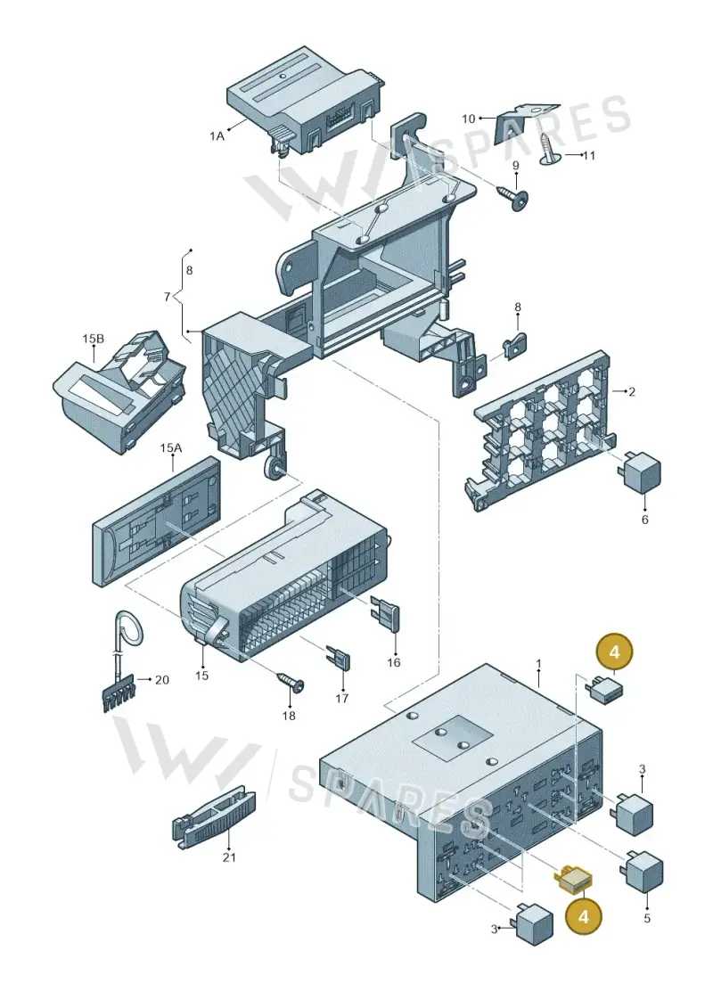 1K0951253 — SEAT Altea XL Reference (2013-2013) diagram 409937000, position 4