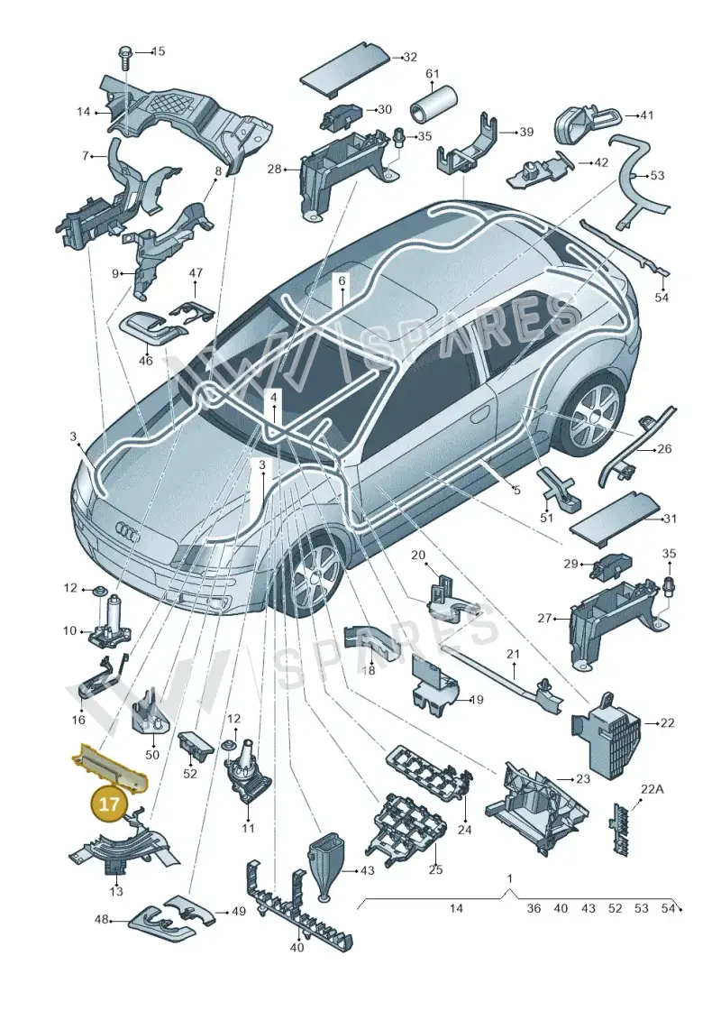 1K0971615BP — SEAT Altea XL Reference (2013-2013) diagram 412971800, position 17