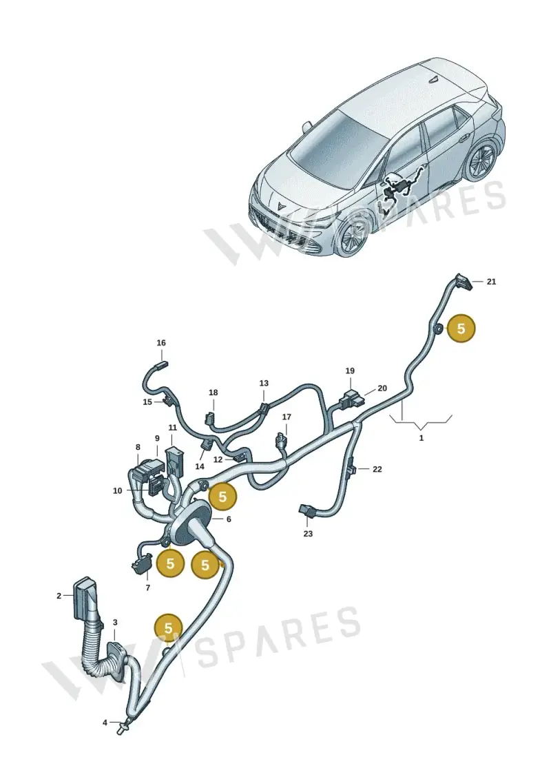 1K0971818 — SEAT EBoost CUPRA (2021-) diagram 10s972033, position 5