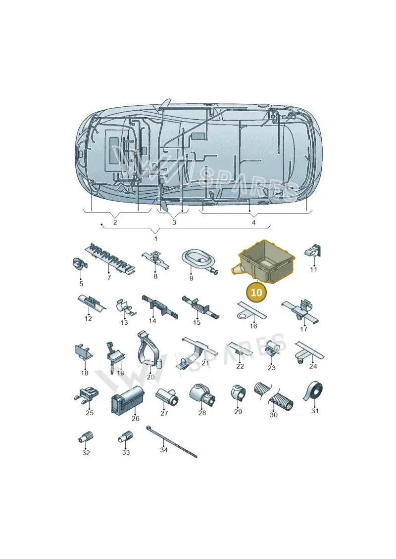 1K0971910B — SEAT Altea XL Reference (2013-2013) diagram 418971810, position 10