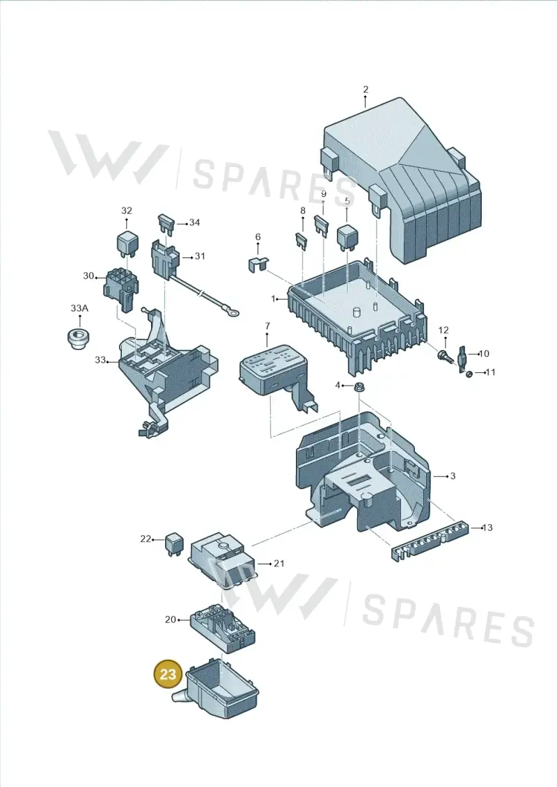 1K0971910B — SEAT Alhambra Stylance (2010-2013) diagram 689937000, position 23