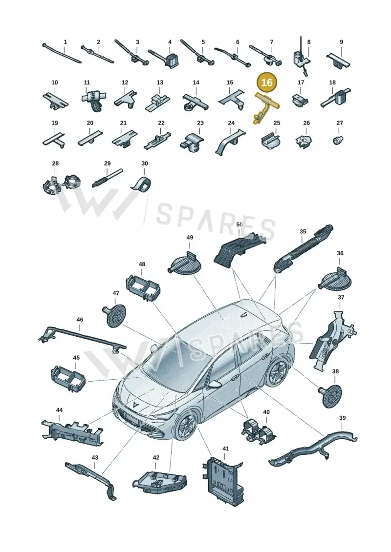 1K0971930C — SEAT EBoost CUPRA (2021-) diagram 10s971082, position 16