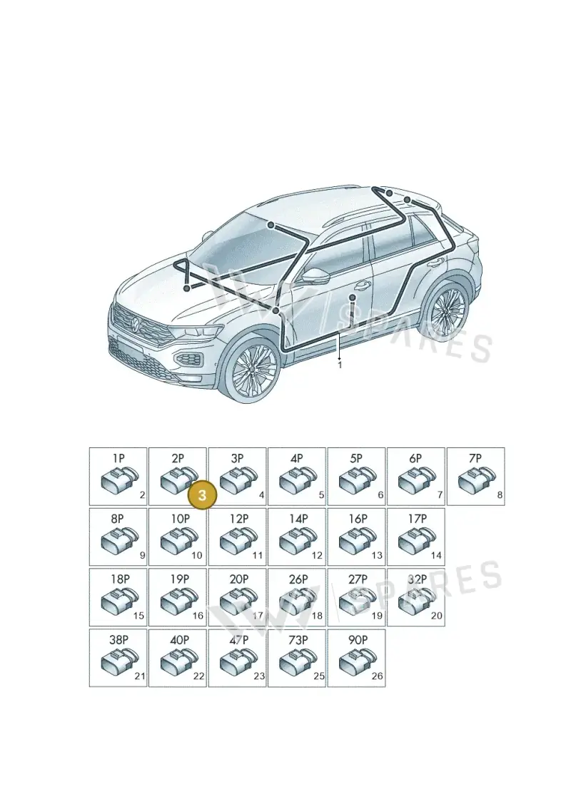 1K0972702 — SEAT Tarraco FR (2018-2024) diagram 813971810, position 3