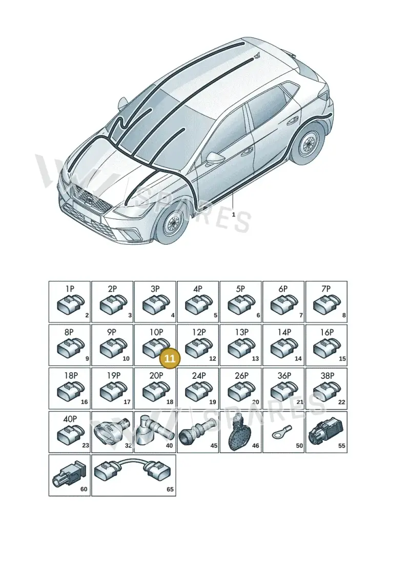 1K0972776 — SEAT Arona FR (2017-) diagram 835971082, position 11