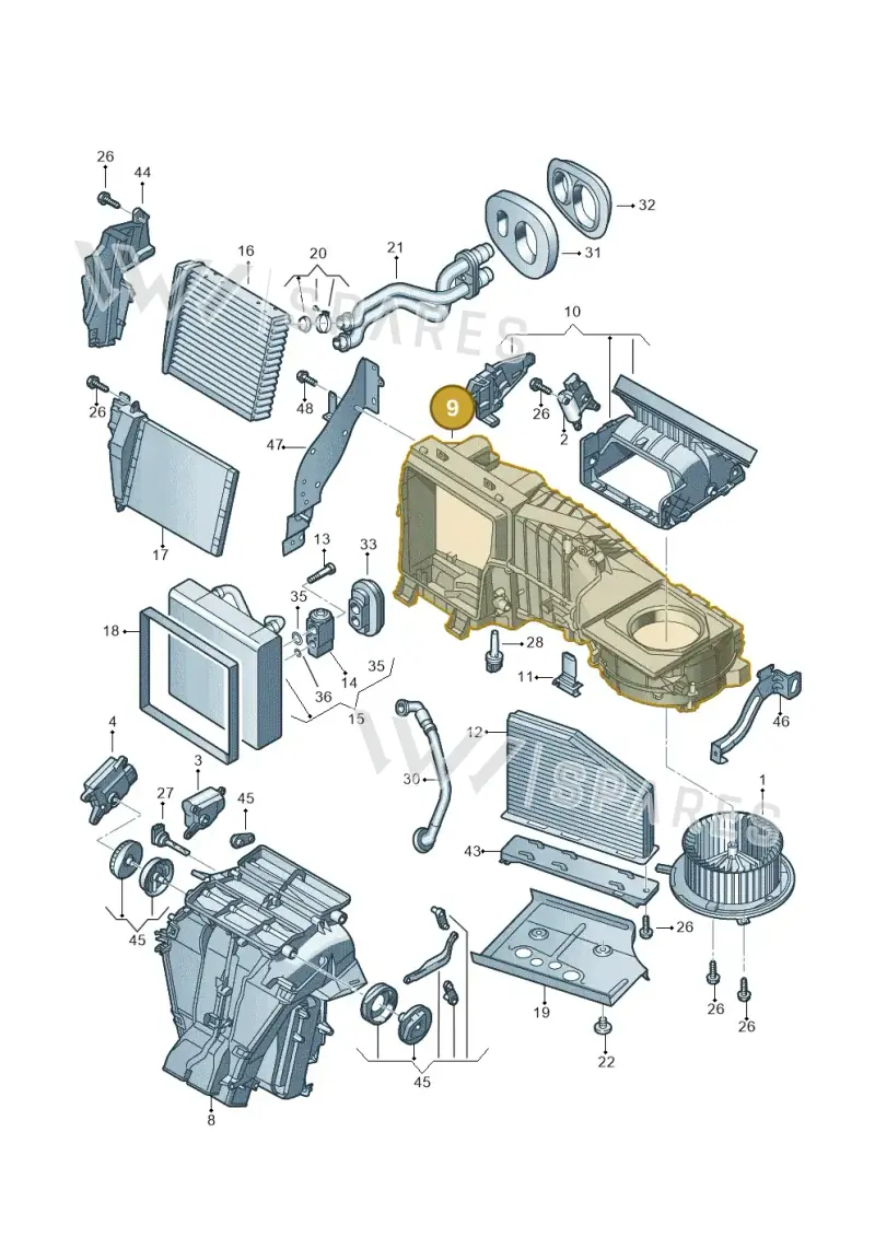 1K1820007 — SEAT Alhambra Stylance (2015-2022) diagram 649820100, position 9