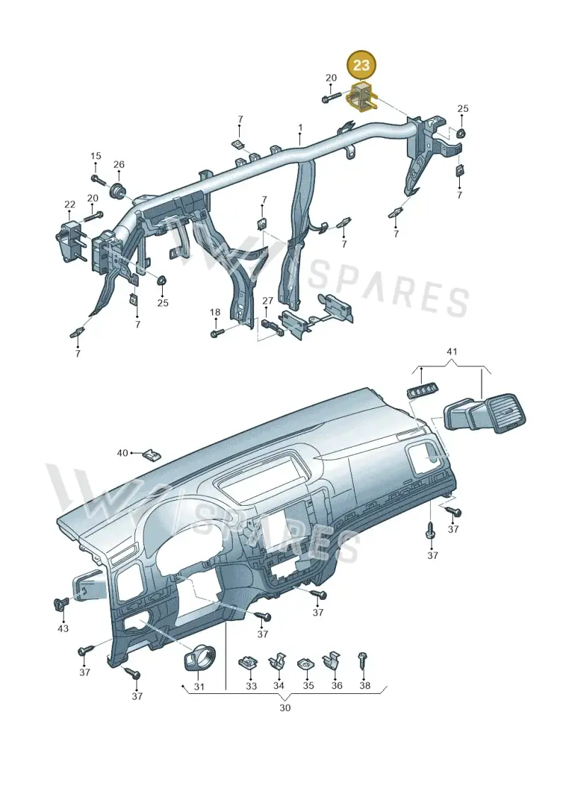 1K1857022D — SEAT Alhambra Stylance (2015-2022) diagram 689857000, position 23