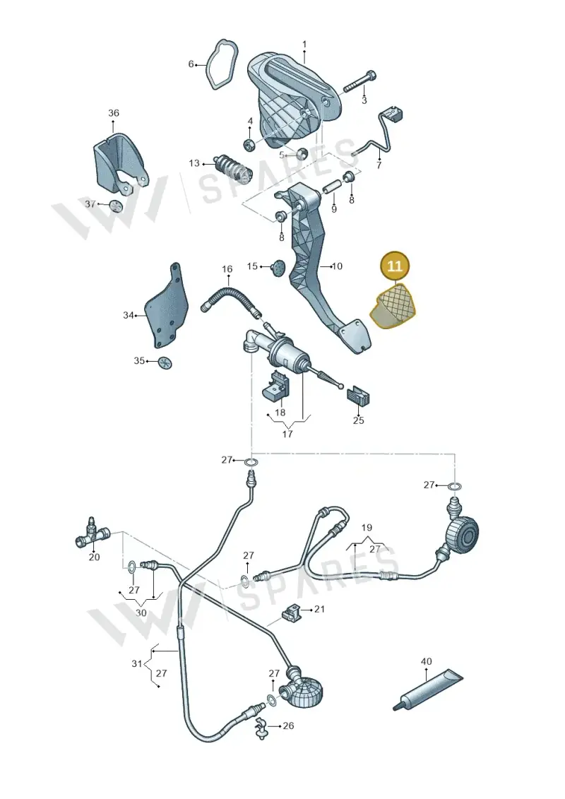 1K2721174A9B9 — SEAT Alhambra Stylance (2015-2022) diagram 863721250, position 11
