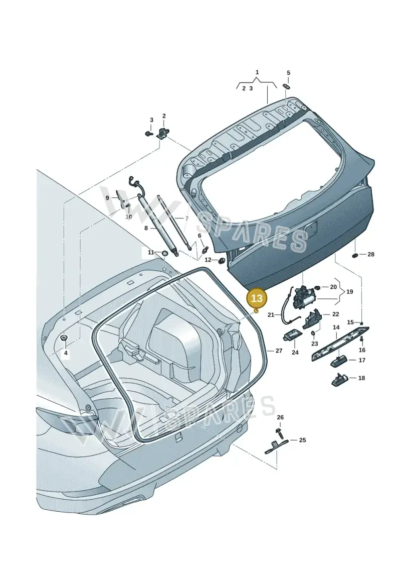 1K8823753B — SEAT Formentor TSI CUPRA (2020-) diagram 5ff827000, position 13