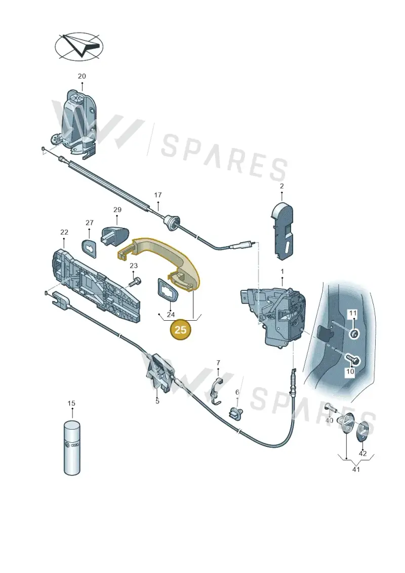 1K8837205FGRU — SEAT Alhambra Stylance (2015-2022) diagram 689839000, position 25
