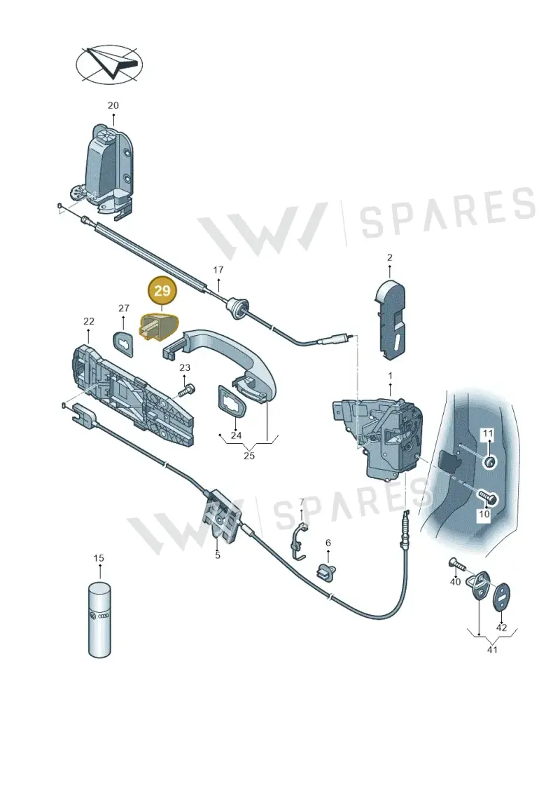 1K8839167BGRU — SEAT Alhambra Stylance (2015-2022) diagram 689839000, position 29