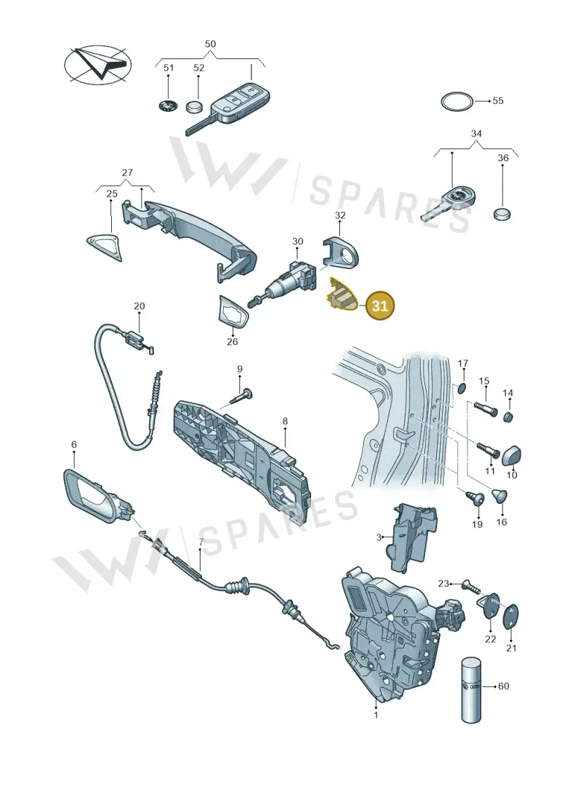 1K8839168BGRU — SEAT Alhambra Stylance (2015-2022) diagram 727837000, position 31