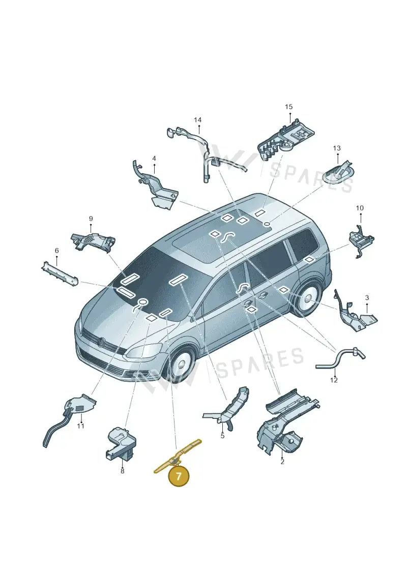 1K8971615C — SEAT Alhambra Stylance (2015-2022) diagram 689972010, position 7