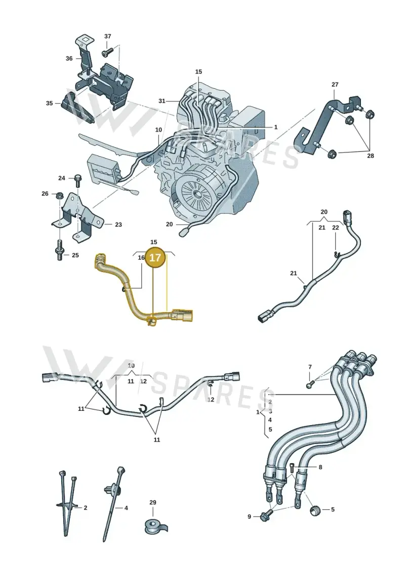 1P0971838A — SEAT 578 platform diagram 57x970110, position 17